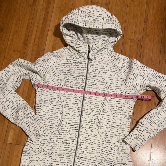 lululemon athletica White Hoodie with Black Script - Picture 10 of 16